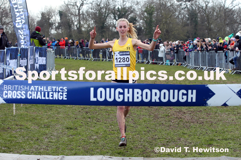 Senior women, 2020 British Athletics Inter Counties Cross Country Champs., Prestwold Hall, Loughborough. Photo: David T. Hewitson/Sports for All Pics